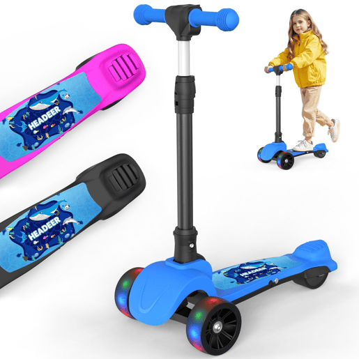 Trotinete infantil 3 rodas HEADEER H2 80W 8kmh Cor Azul