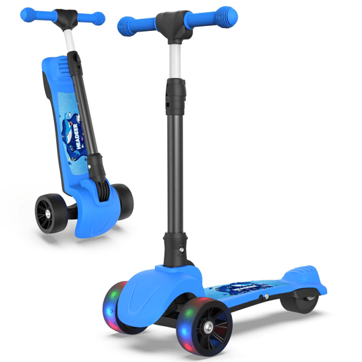 Trotinete infantil 3 rodas HEADEER H2 80W 8kmh Cor Azul