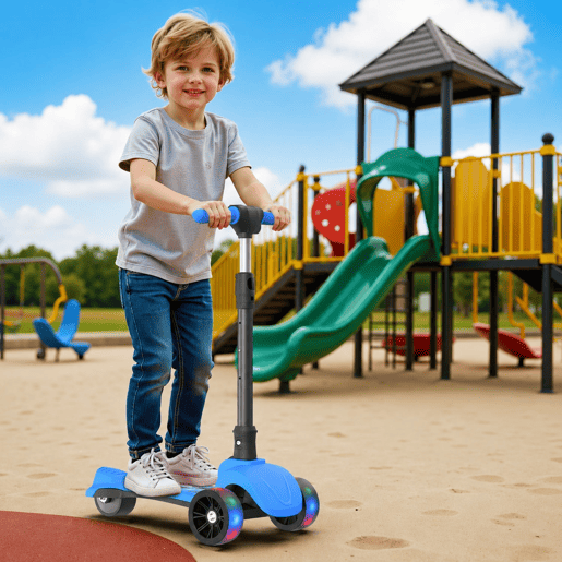 Trotinete infantil 3 rodas HEADEER H2 80W 8kmh Cor Azul