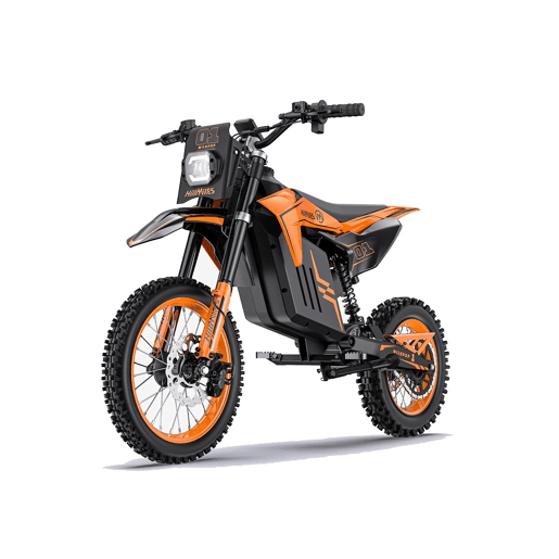 Moto elétrica HillMiles MilePop 1 48V25Ah freio disco laranja