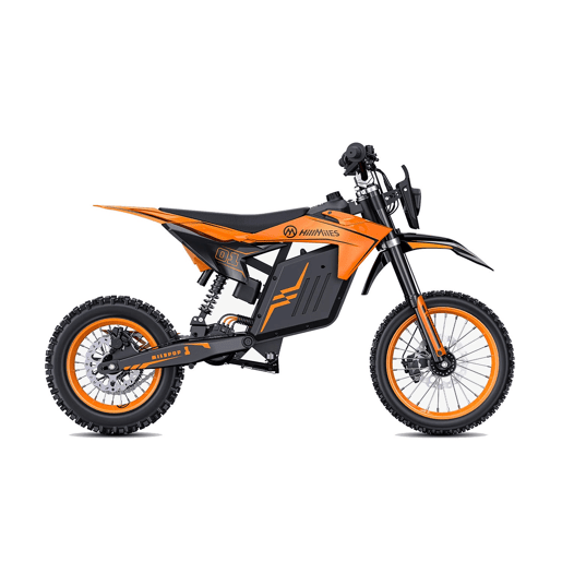 Moto elétrica HillMiles MilePop 1 48V25Ah freio disco laranja