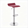 Banco alto giratório - Assento almofadado elegante para cozinha, balcão e sala de jantar - Vermelho vinho
