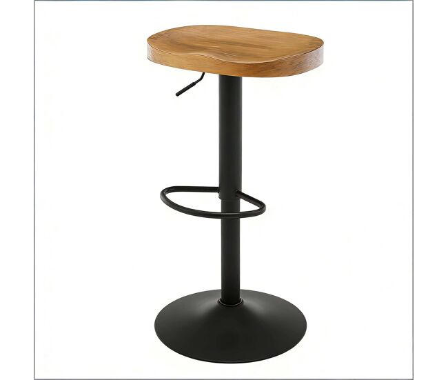 Taburete de bar - diseño moderno, asiento alto para desayuno y cocina - madera