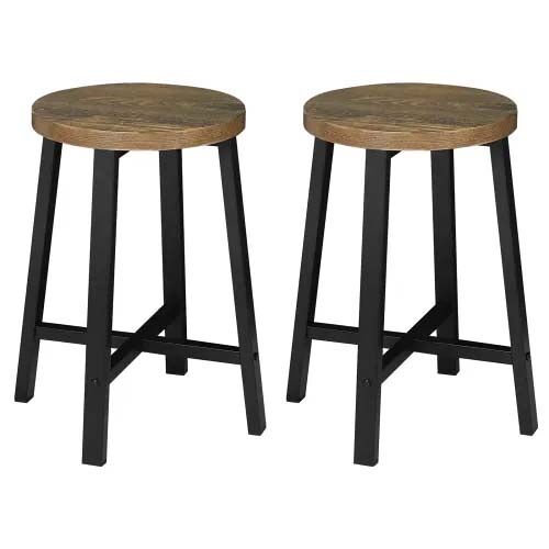 Sillas de comedor 2 unidades - diseño elegante con respaldo cómodo - negro y vintage