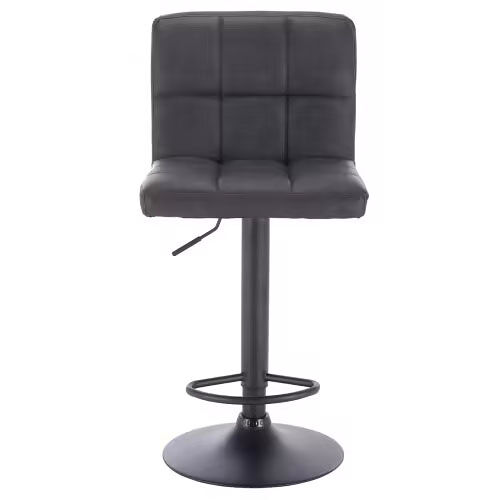 Taburetes altos 38 cm - multifuncional, respaldo, silla para cocina, barra y comedor - antracita
