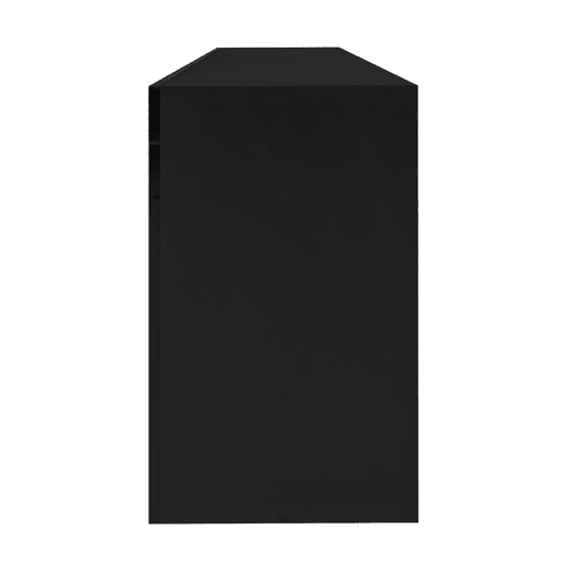 Móvel TV 160 cm adequado para TV de 70u201D - com LED - 2 portas 2 gavetas 3 compartimentos abertos - Preto Móvel TV 160 cm adequado para TV de 70u201D - com LED - 2 portas 2 gavetas 3 compartimentos abertos - Preto