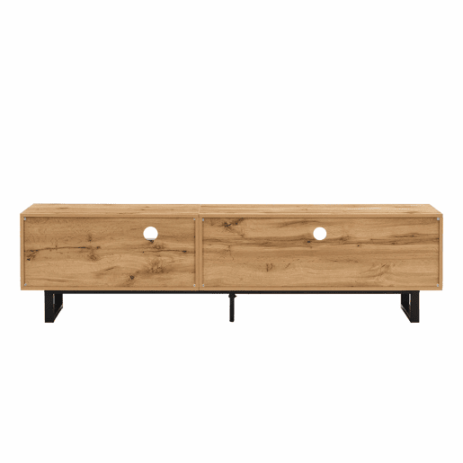 Armário TV com LED 190 cm - 6 ecrãs e 1 gaveta - Natural Armário TV com LED 190 cm - 6 ecrãs e 1 gaveta - Natural