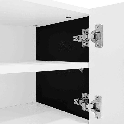 Móvel de TV 190 cm - 3 portas, 2 gavetas - Branco e Preto Móvel de TV 190 cm - 3 portas, 2 gavetas - Branco e Preto