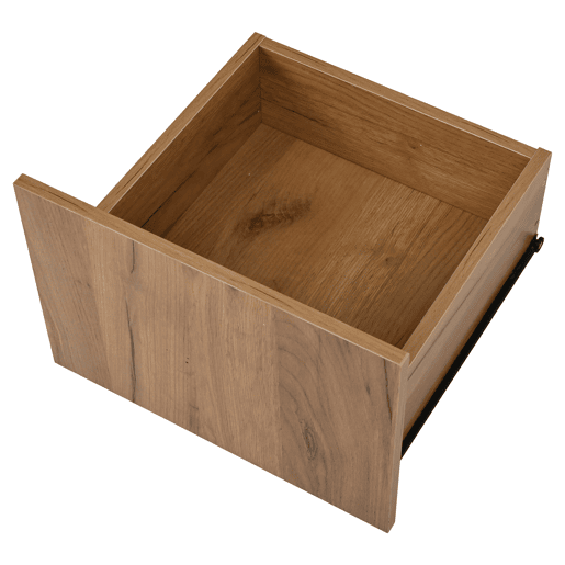 Móvel de TV de 3 níveis para 70 - moderno com prateleiras de vidro e 2 gavetas - Preto+Natural Móvel de TV de 3 níveis para 70 - moderno com prateleiras de vidro e 2 gavetas - Preto+Natural