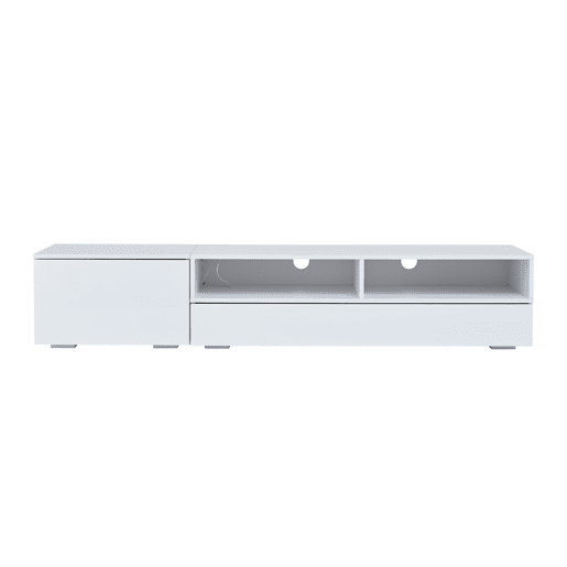 Conjunto de móveis para TV 175x39x34 cm - Conjunto completo com LED, Hochglanz, para TVs de até 80, Branco Conjunto de móveis para TV 175x39x34 cm - Conjunto completo com LED, Hochglanz, para TVs de até 80, Branco