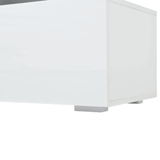 Móvel de TV 180x38x45 cm - Estante de TV com 2 armários e 1 gaveta, com LED e 10 compartimentos - Branco Móvel de TV 180x38x45 cm - Estante de TV com 2 armários e 1 gaveta, com LED e 10 compartimentos - Branco
