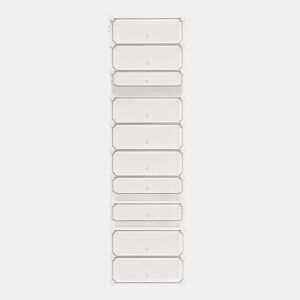 Armário modular para sapatos 40x30x170 cm - Organizador multifuncional para sapatos, livros, brinquedos e roupa - Branco