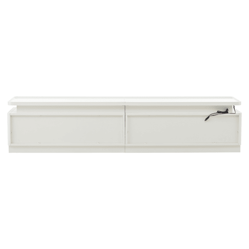 Móvel para TV 180x34x40 cm - Com 4 gavetas, LED, baixo brilho, para TV de 80 - Branco Móvel para TV 180x34x40 cm - Com 4 gavetas, LED, baixo brilho, para TV de 80 - Branco