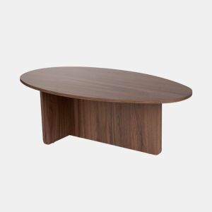 Well Home Mesa de Centro Borneo 120x65x40 cm Acabamento Nogueira, Moderna e Resistente, Tampo de 18 mm em Melamina, Montagem Fácil