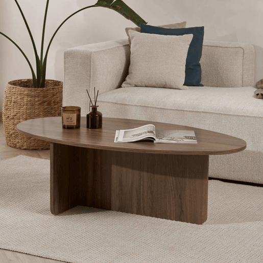Well Home Mesa de Centro Borneo 120x65x40 cm Acabamento Nogueira, Moderna e Resistente, Tampo de 18 mm em Melamina, Montagem Fácil Well Home Mesa de Centro Borneo 120x65x40 cm Acabamento Nogueira, Moderna e Resistente, Tampo de 18 mm em Melamina, Montagem Fácil
