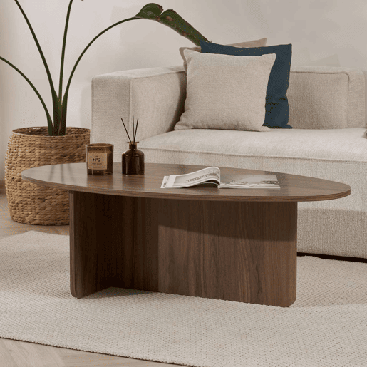 Well Home Mesa de Centro Borneo 120x65x40 cm Acabamento Nogueira, Moderna e Resistente, Tampo de 18 mm em Melamina, Montagem Fácil Well Home Mesa de Centro Borneo 120x65x40 cm Acabamento Nogueira, Moderna e Resistente, Tampo de 18 mm em Melamina, Montagem Fácil