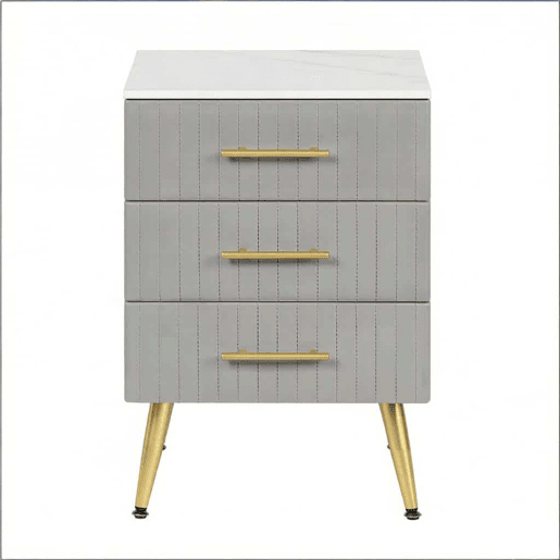 Mesa auxiliar 41 x 40,5 x 60 cm u2014 com gaveta, mesa de centro pequena, prática e multifuncional u2014 Cinza
