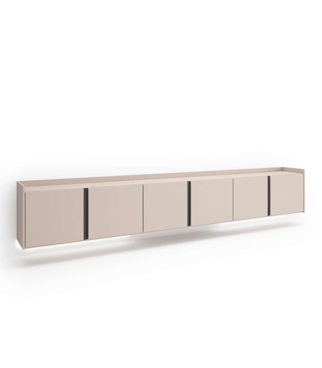 Mueble TV Alfarnatejo-02 suspendido con almacenaje y LED 309