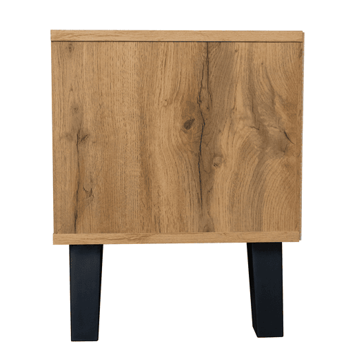 Armário moderno para televisão - com 2 portas e 2 compartimentos abertos - Natural Armário moderno para televisão - com 2 portas e 2 compartimentos abertos - Natural