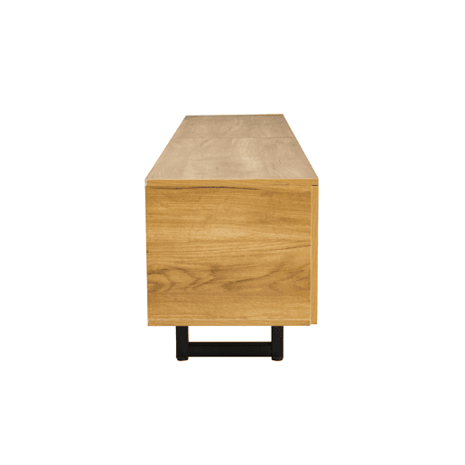Móvel de TV 191x38 cm - 5 portas, design exclusivo, baixo - Natural Móvel de TV 191x38 cm - 5 portas, design exclusivo, baixo - Natural