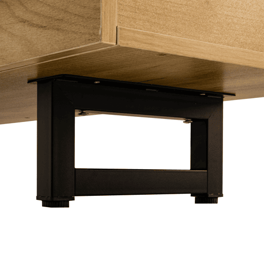 Móvel de TV 191x38 cm - 5 portas, design exclusivo, baixo - Natural Móvel de TV 191x38 cm - 5 portas, design exclusivo, baixo - Natural