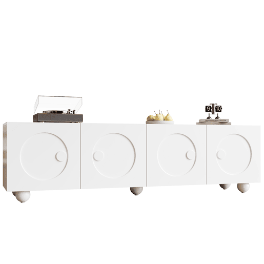 Móvel de TV 180x38 cm - Design moderno e baixo - Branco Móvel de TV 180x38 cm - Design moderno e baixo - Branco
