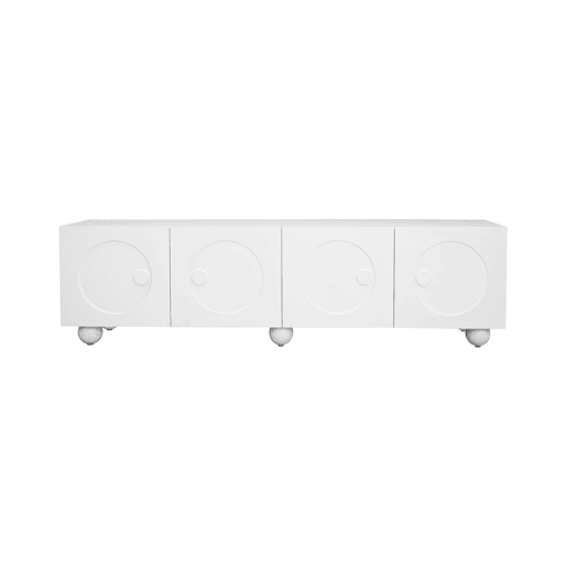 Móvel de TV 180x38 cm - Design moderno e baixo - Branco Móvel de TV 180x38 cm - Design moderno e baixo - Branco