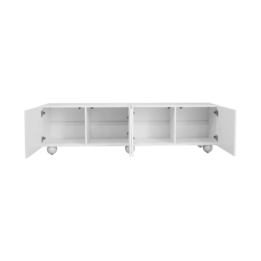 Móvel de TV 180x38 cm - Design moderno e baixo - Branco Móvel de TV 180x38 cm - Design moderno e baixo - Branco