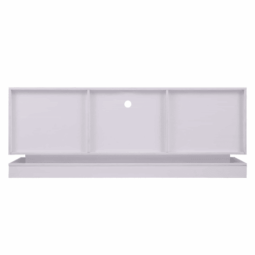 Móvel de TV moderno com LED colorido - adequado para TV de 70u201D - 2 portas e 3 prateleiras - Branco Móvel de TV moderno com LED colorido - adequado para TV de 70u201D - 2 portas e 3 prateleiras - Branco