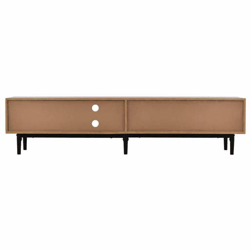 Armário TV com LED 175cm - 3 portas + 2 prateleiras - estilo industrial - Natural Armário TV com LED 175cm - 3 portas + 2 prateleiras - estilo industrial - Natural