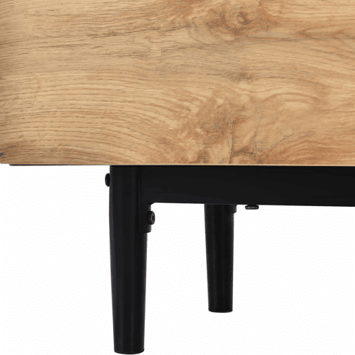 Armário TV com LED 175cm - 3 portas + 2 prateleiras - estilo industrial - Natural Armário TV com LED 175cm - 3 portas + 2 prateleiras - estilo industrial - Natural