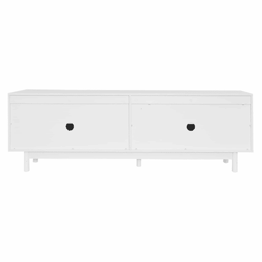 Móvel de TV moderno 175 x 38 x 56 cm - Prateleiras ajustáveis, Lowboard leve estilo luxuoso - Branco Móvel de TV moderno 175 x 38 x 56 cm - Prateleiras ajustáveis, Lowboard leve estilo luxuoso - Branco