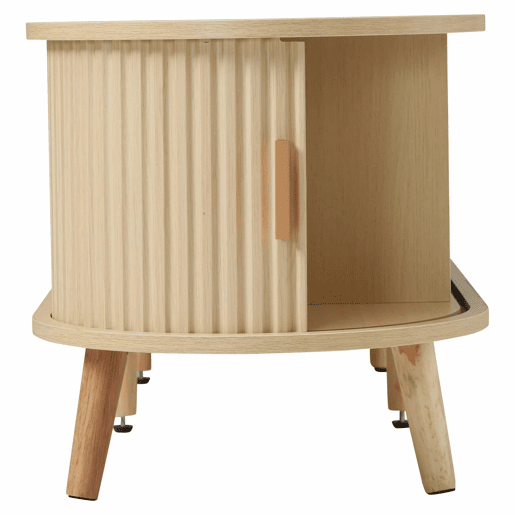 Móvel de TV 175x40x42 cm - Com arrumação, 2 gavetas, superfície redonda, madeira MDF - Cor madeira Móvel de TV 175x40x42 cm - Com arrumação, 2 gavetas, superfície redonda, madeira MDF - Cor madeira