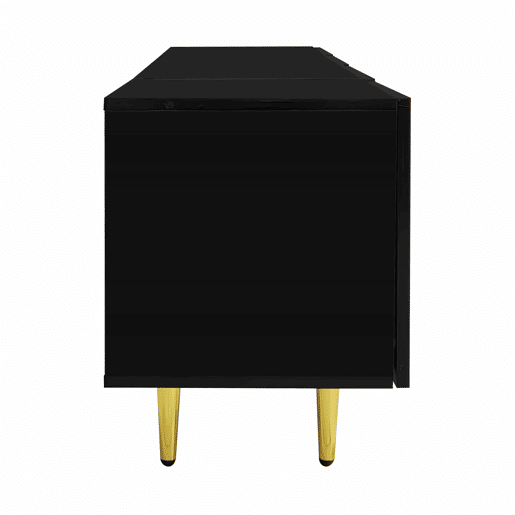 Móvel TV L 170 cm - com 4 portas - MDF - Preto