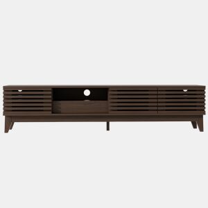 Móvel de TV 170x35 cm - 1 gaveta, 3 portas, design exclusivo - Cor madeira vintage