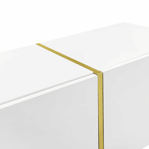 Mesa de TV L 170 cm - com 4 portas - MDF - Branco Mesa de TV L 170 cm - com 4 portas - MDF - Branco