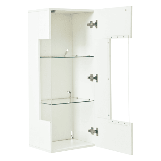 Conjunto de móveis para TV de 3 peças - Conjunto de sala com LED, portas acrílicas, branco Conjunto de móveis para TV de 3 peças - Conjunto de sala com LED, portas acrílicas, branco