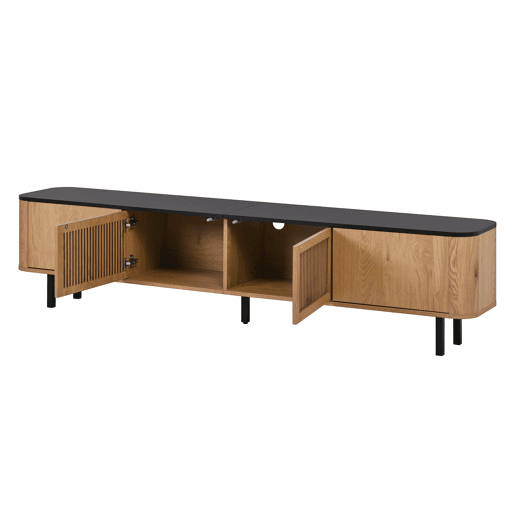 Móvel de TV 190x35x45 cm - design moderno e único - carvalho