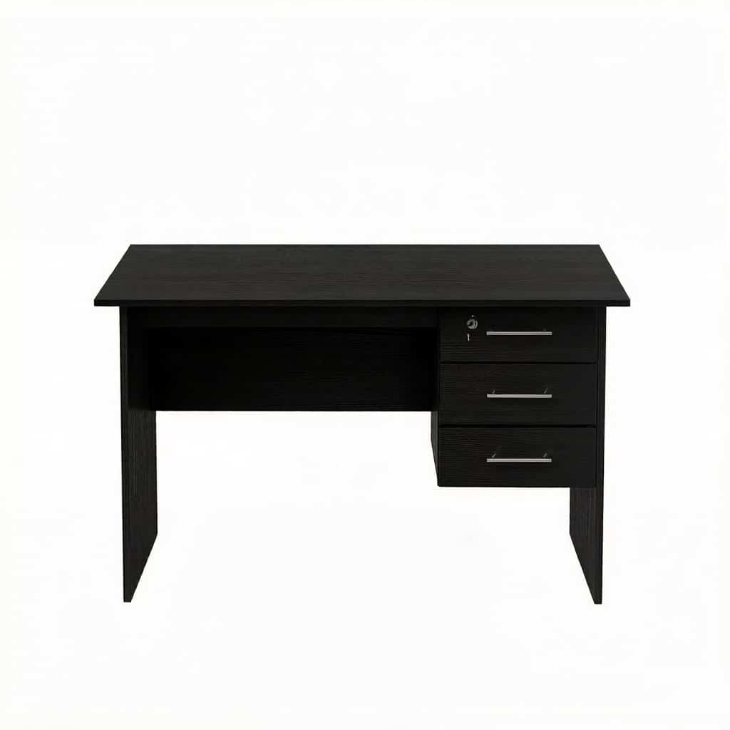 Escritorio de oficina 120x60x75 cm - mesa de ordenador multifuncional para juegos y costura - negro