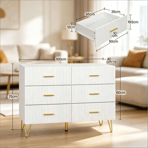 Aparador 100 x 40 x 75 cm - Design elegante, móvel auxiliar multifuncional com espaço de arrumação e que pode ser utilizado como consolamóvel de TV - Branco e dourado Aparador 100 x 40 x 75 cm - Design elegante, móvel auxiliar multifuncional com espaço de arrumação e que pode ser utilizado como consolamóvel de TV - Branco e dourado