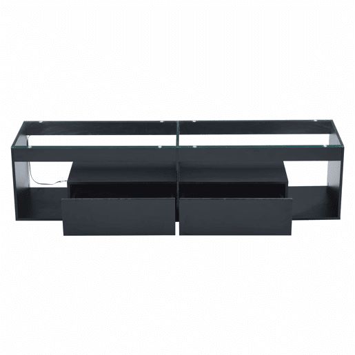 Móvel para TV LED 70 - Com 2 gavetas, consola para sala e quarto - Preto Móvel para TV LED 70 - Com 2 gavetas, consola para sala e quarto - Preto