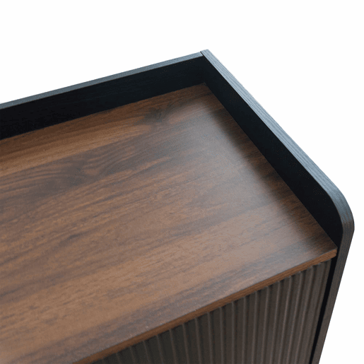 Móvel de TV 160 cm - Com 2 gavetas, 2 portas de correr, design elegante - Preto Móvel de TV 160 cm - Com 2 gavetas, 2 portas de correr, design elegante - Preto