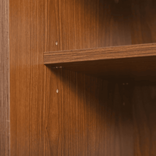 Móvel de TV 160x40x60 cm - Estilo moderno com portas de correr em rattan e gavetas - Nogueira e rattan escuro Móvel de TV 160x40x60 cm - Estilo moderno com portas de correr em rattan e gavetas - Nogueira e rattan escuro