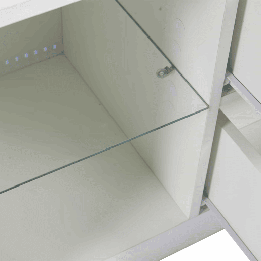 Móvel de TV 160x40x52 cm - Kommode Hochglanz com LED - Branco Móvel de TV 160x40x52 cm - Kommode Hochglanz com LED - Branco