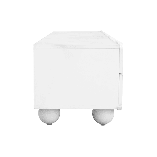 Móvel de TV 175x38 cm - Design moderno, baixo, elegante - Branco