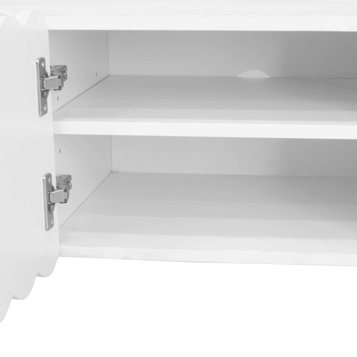 Móvel de TV 175x38 cm - Design moderno, baixo, elegante - Branco