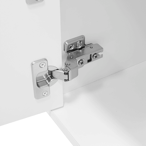 Móvel de TV 170 cm - moderno, suspenso ou de pé, sem puxadores, 3 portas e 2 gavetas - branco brilhante