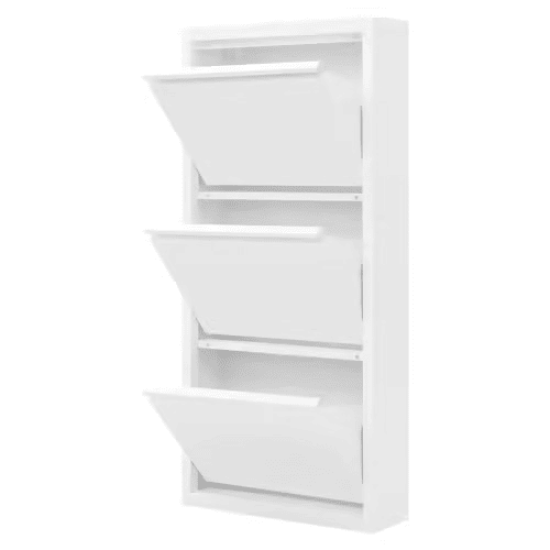 Armário estreito de 1 porta - moderno, compacto, organizador de entrada - branco Armário estreito de 1 porta - moderno, compacto, organizador de entrada - branco