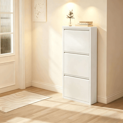 Armário estreito de 1 porta - moderno, compacto, organizador de entrada - branco Armário estreito de 1 porta - moderno, compacto, organizador de entrada - branco