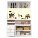 Armario de cocina con 5 puertas y 3 cajones 120 Armario de cocina con 5 puertas y 3 cajones 120 Blanco